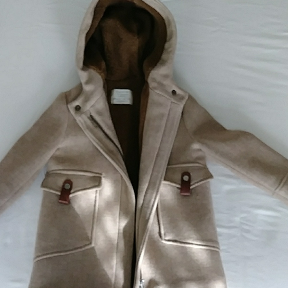 Beige wool coat
